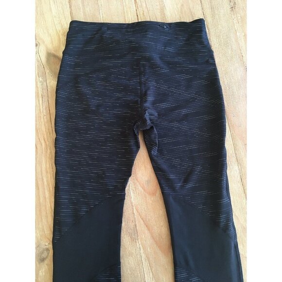Nike Running Leggings Womens Small Black Stripe Dri-Fit Compression Mesh Panels - Picture 5 of 7